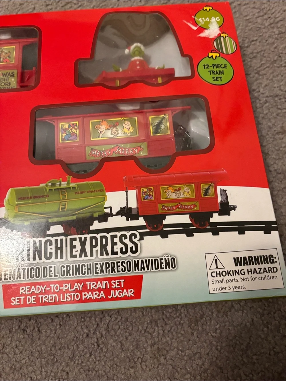 Grinch Express 12pc Train Set Christmas NIB
